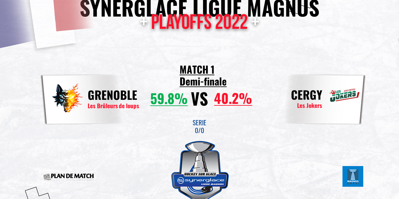 Demie 1 – Grenoble vs Cergy-Pontoise, facile pour les Brûleurs de loups ?